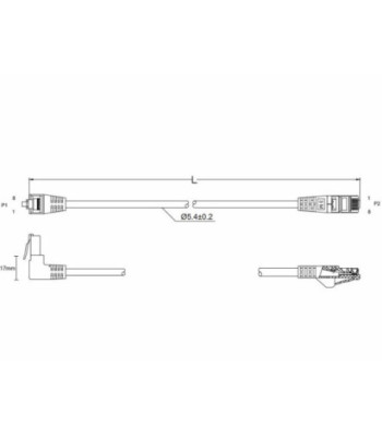  1x90° CAT5e