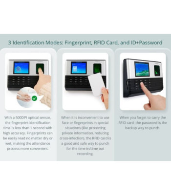 Tidsregistreringssystem m. fingeraftrykslæser