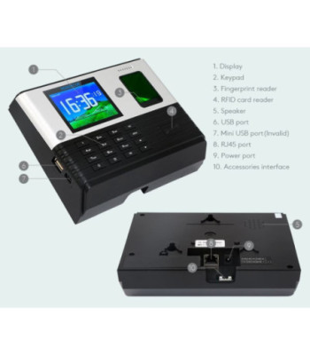 Tidsregistreringssystem m. fingeraftrykslæser