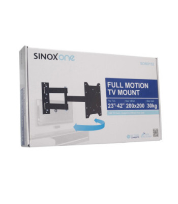 Sinox One TV vægbeslag. 23"-42". Sort