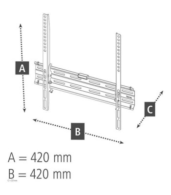Hama TV Wall Bracket Fixed up to 65''