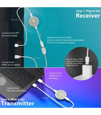 J5 Create Screencast 4K Wireless Display HDMI Extender