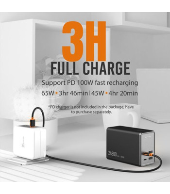 J5 Create 26800MAH PD 100W 4-port Power Bank