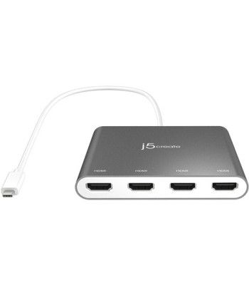 J5 Create USB-C to 4 Port HDMI Multi-Monitor Adapter