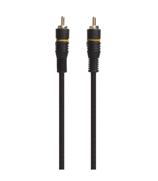 Connectech Subwoofer-kabel. 10m. Sort