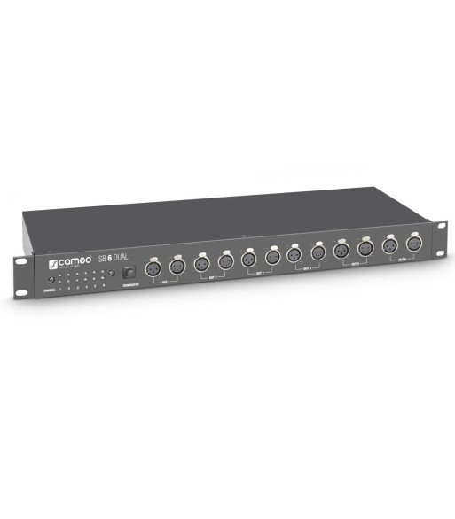 Cameo SB 6 DUAL - 6-Channel DMX Splitter / Booster (3 Pin and 5 Pin)
