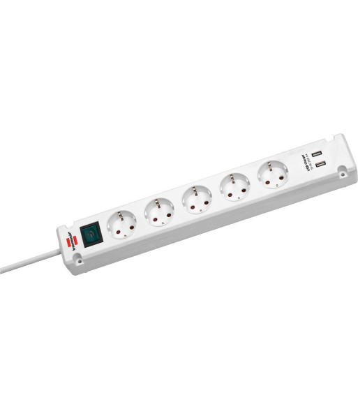 Stikdåse m/USB - MC-52USB/WS