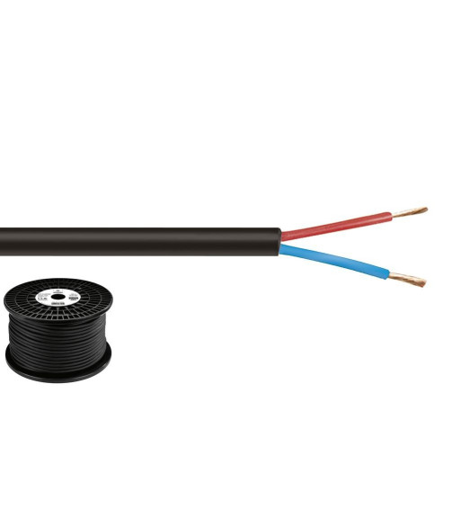 MONACOR Højtt. kabel 2x2.5mm2 halogenfrit - SPC-525H/SW