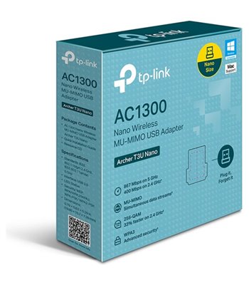 TP-Link Archer T3U Nano - Trådløst netværkskort