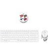 RAPOO Keyboard/Mice Set 9750M, hvid - Tastatur og mus