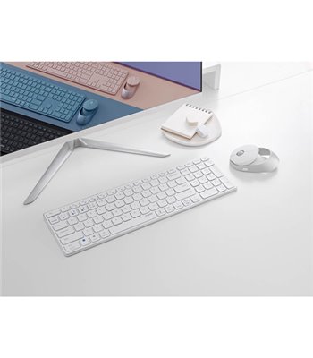 RAPOO Keyboard/Mice Set 9750M, hvid - Tastatur og mus