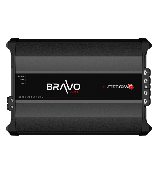 Stetsom BRAVO FULL 5000W 2 Ohm Mono Bilforstærker