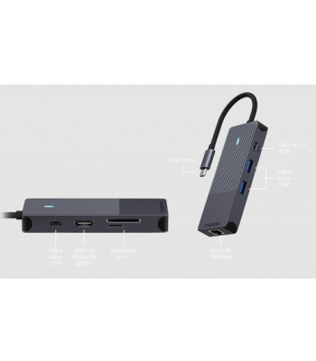 RAPOO USB-C Multiport UCM-2004 - USB Hub