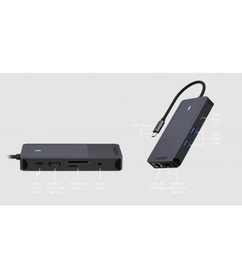 RAPOO USB-C Multiport UCM-2005 - USB Hub
