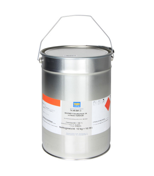 Warnex Texture Paint black 12 kg Warnex