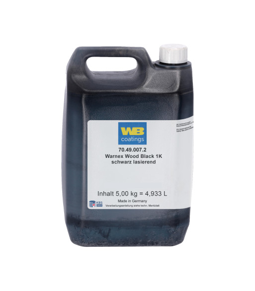 Adam Hall Warnex water-based Wood Glaze in Black, 5 Liters