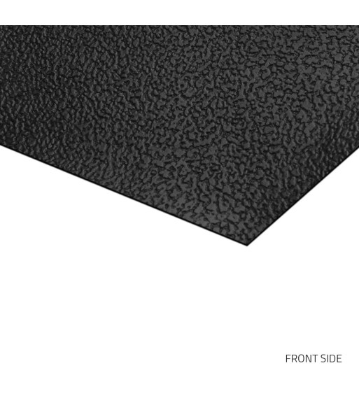 Adam Hall Faux leather "Cayman" - embossed, black, with fabric backing - 1 Meter.