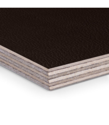 Adam Hall 6.5mm birch phenolic resin with dark brown leather-look texture, 2500mm x 1250mm