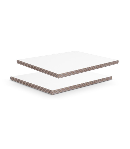 Adam Hall 6.5mm birch phenolic resin with white leather-look texture, 2500mm x 1250mm