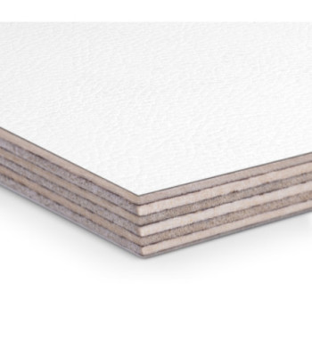 Adam Hall 6.5mm birch phenolic resin with white leather-look texture, 2500mm x 1250mm