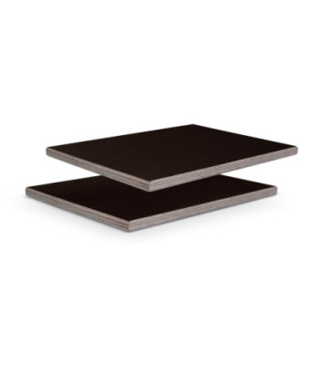Adam Hall 9mm birch phenolic resin with dark brown leather-look texture, 2500mm x 1250mm