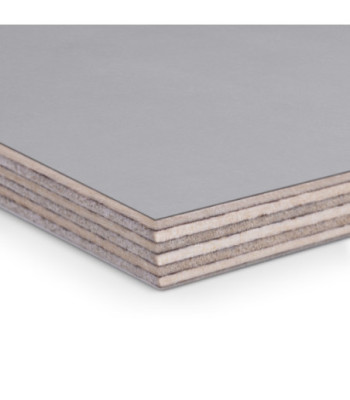 Adam Hall 9mm birch phenolic resin with grey leather-look texture, 2500mm x 1250mm