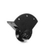 Adam Hall Recessed corner castor with soft wheel, 75 mm, black