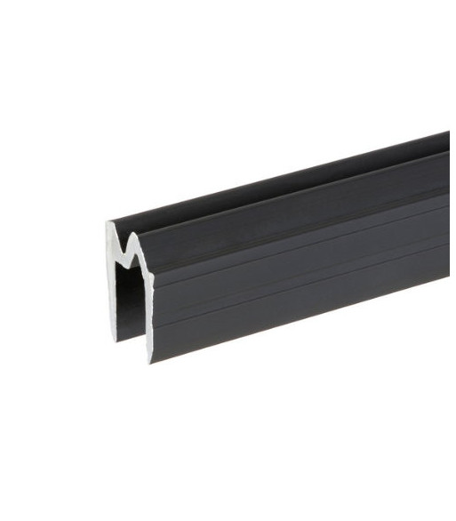 Adam Hall Aluminium Hybrid Lid Location black for 9.5 mm Material - 4 Meter.