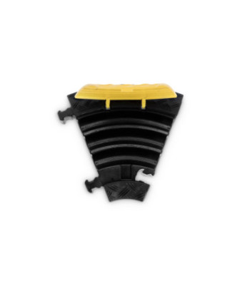 Defender Cable protector 3 channels - 45° curve left - medium load - height 5cm
