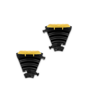 Defender Cable protector 3 channels - 45° curve left - medium load - height 5cm