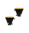 Defender Cable protector 3 channels - 45° curve left - medium load - height 5cm
