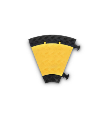 Defender Cable protector 3 channels - 45° curve right - medium load - height 5cm