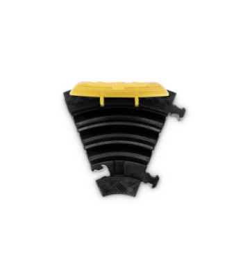 Defender Cable protector 3 channels - 45° curve right - medium load - height 5cm