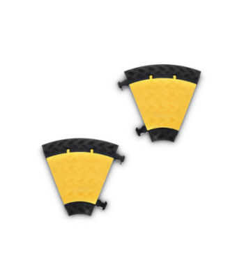 Defender Cable protector 3 channels - 45° curve right - medium load - height 5cm