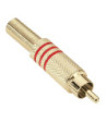 Adam Hall RCA Plug gold-plated red