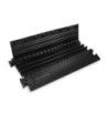 Defender Cable protector 3 channels - black - heavy duty - height 7.5cm