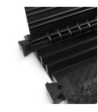 Defender Cable protector 3 channels - black - heavy duty - height 7.5cm