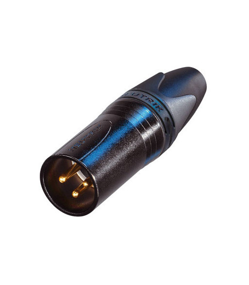 Neutrik XLR plug 3-pole male  Neutrik® - with gold-plated contacts