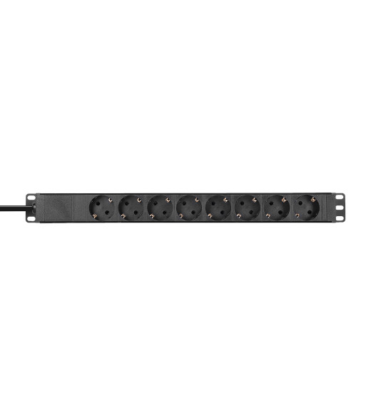 Adam Hall 19" Power Strip 1 U 8-way without switch