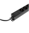 Adam Hall 19" Power Strip 1 U 8-way without switch