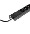 Adam Hall 19" Power Strip 1 U 8-way without switch