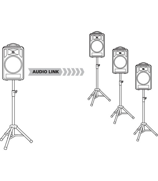 MONACOR Transportabel højtt. - TXA-822CD