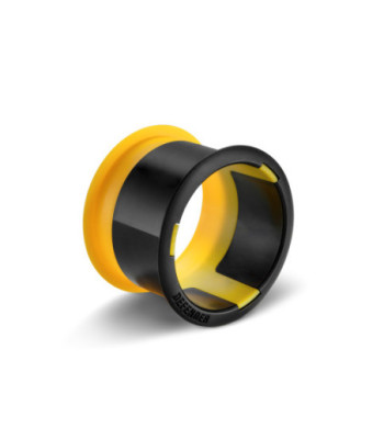 Defender Premium fabric adhesive tape with ERGO-Core - black/yellow - glossy - 50 mm x 50 m