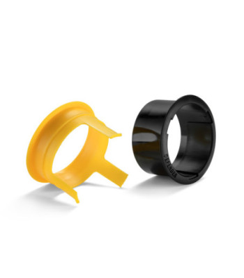 Defender Premium fabric adhesive tape with ERGO-Core - black/yellow - glossy - 50 mm x 50 m