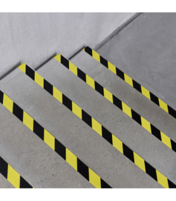 Defender Premium fabric adhesive tape with ERGO-Core - black/yellow - glossy - 50 mm x 50 m