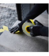 Defender Premium fabric adhesive tape BULK - black/yellow - glossy - 50 mm x 50 m
