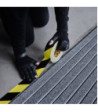 Defender Premium fabric adhesive tape BULK - black/yellow - glossy - 50 mm x 50 m