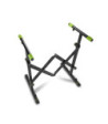 Gravity Foldable keyboard stand with scissors mechanism