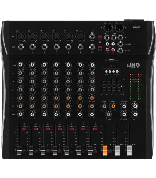 IMG STAGELINE Mixer 8 kanal - MXR-80