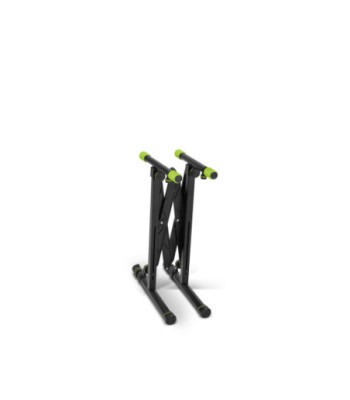 Gravity Foldable keyboard stand with scissors mechanism